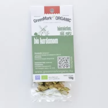 bio Kardamom, hántolatlan, zöld, egész, 10 g