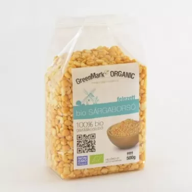 bio Sárgaborsó, felezett 500g